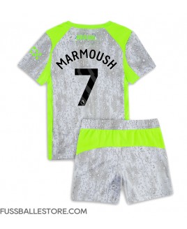 Günstige Manchester City Omar Marmoush #7 3rd trikot Kinder 2025-26 Kurzarm (+ Kurze Hosen)
